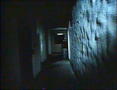 『ヨーガ伯爵の復活』 1971　約1時間3分：館、浅い凸凹のある壁の廊下