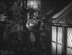『虹男』 1949　約44分：二階バルコニー、右手前にアトリエの高窓・天窓