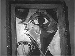 『虹男』 1949　約54分：勝人のアトリエ、壁の作品(3)