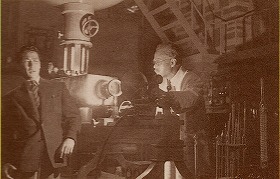 『虹男』 1949：実験室の場面（約20～23分）のスティール写真