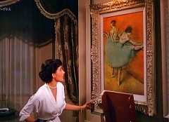 『バンド・ワゴン』 1953 約54分;ホテルのトニーの部屋、扉の向かいの壁にドガ《バーにつく踊り子たち》(1880年代初頭-1900年頃) 『バンド・ワゴン』 1953 約54分;ホテルのトニーの部屋、扉の向かいの壁にドガ《バーにつく踊り子たち》(1880年代初頭-1900年頃)