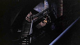 『薔薇の名前』 1986　約1時間15分：書庫の階段一室