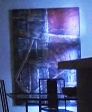 『ヘルレイザー２』 1988　約24分：チャナード院長家の居間(?)、奥の壁に絵（部分）