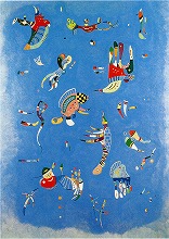 カンディンスキー《空の青》　1936