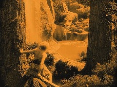 『ニーベルンゲン　第一部　ジークフリート』 1924　約18分：ドラゴンとジークフリート