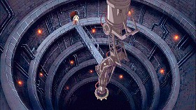 『鋼の錬金術師　シャンバラを征く者』 2005　約3分：古城内の円形吹抜