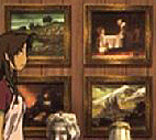 『鋼の錬金術師　シャンバラを征く者』 2005　約12分：何点か絵を飾った部屋（左側の部分）