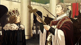 『鋼の錬金術師　シャンバラを征く者』 2005　約54分：ベルリンのウーファの撮影所、撮影中の映画の一場面