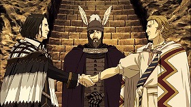 『鋼の錬金術師　シャンバラを征く者』 2005　約54分：ベルリンのウーファの撮影所、撮影中の映画の一場面