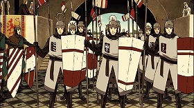 『鋼の錬金術師　シャンバラを征く者』 2005　約54分：ベルリンのウーファの撮影所、撮影中の映画の一場面