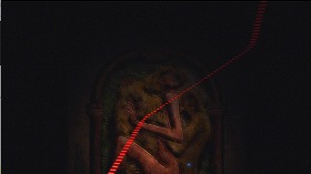 『鋼の錬金術師　シャンバラを征く者』 2005　約1時間2分：地下都市へ降る赤い階段と神々の浮彫